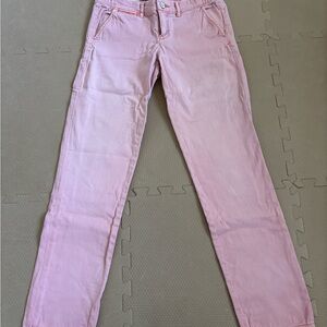 Elegant Pink Straight Leg Women's Chinos
